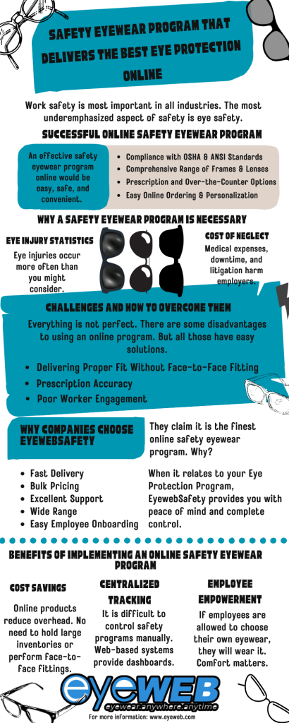 Infographic of Safety Eyewear Program That Delivers the Best Eye Protection Online